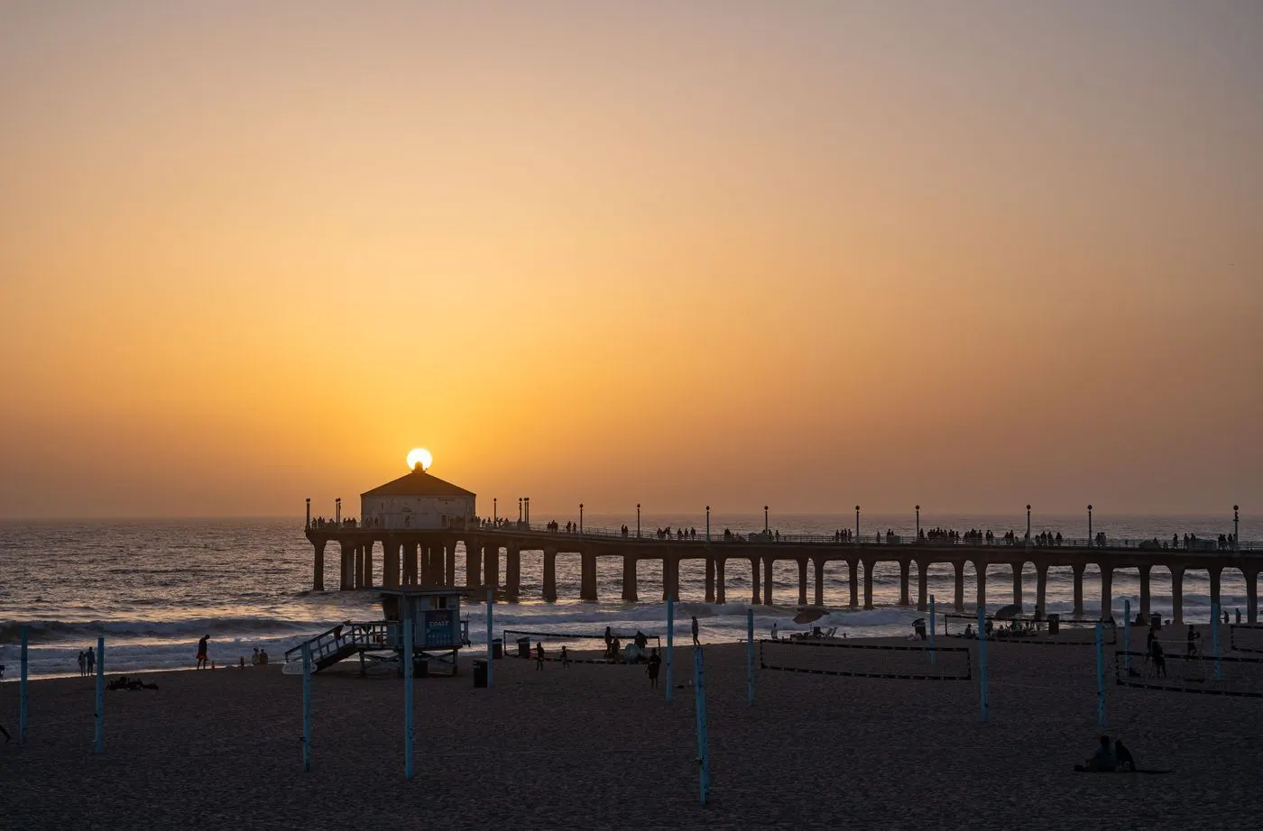 The Manhattan Beach Pier at sunset
